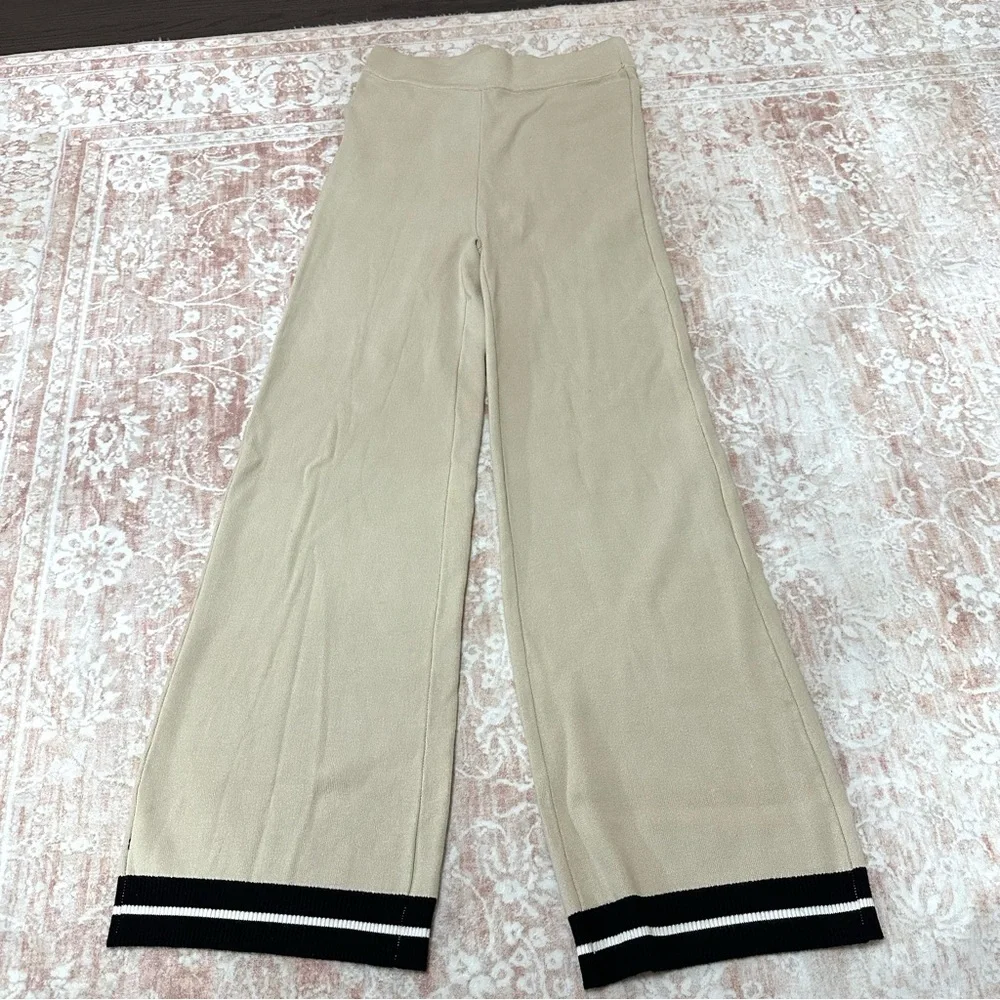 House Of Harlow Knit Pants W/ Black Trim - Picture 6 of 8